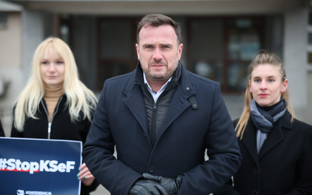 Konfederacja protestuje w całej Polsce przeciwko KSeF!