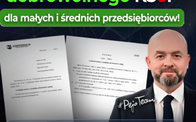 Składamy projekt ustawy o dobrowolności KSEF dla sektora MŚP!