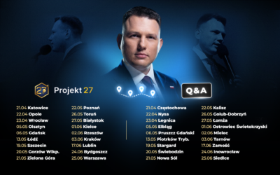 Rusza trasa Sławomira Mentzena po Polsce! Panele eksperckie i Q&A.